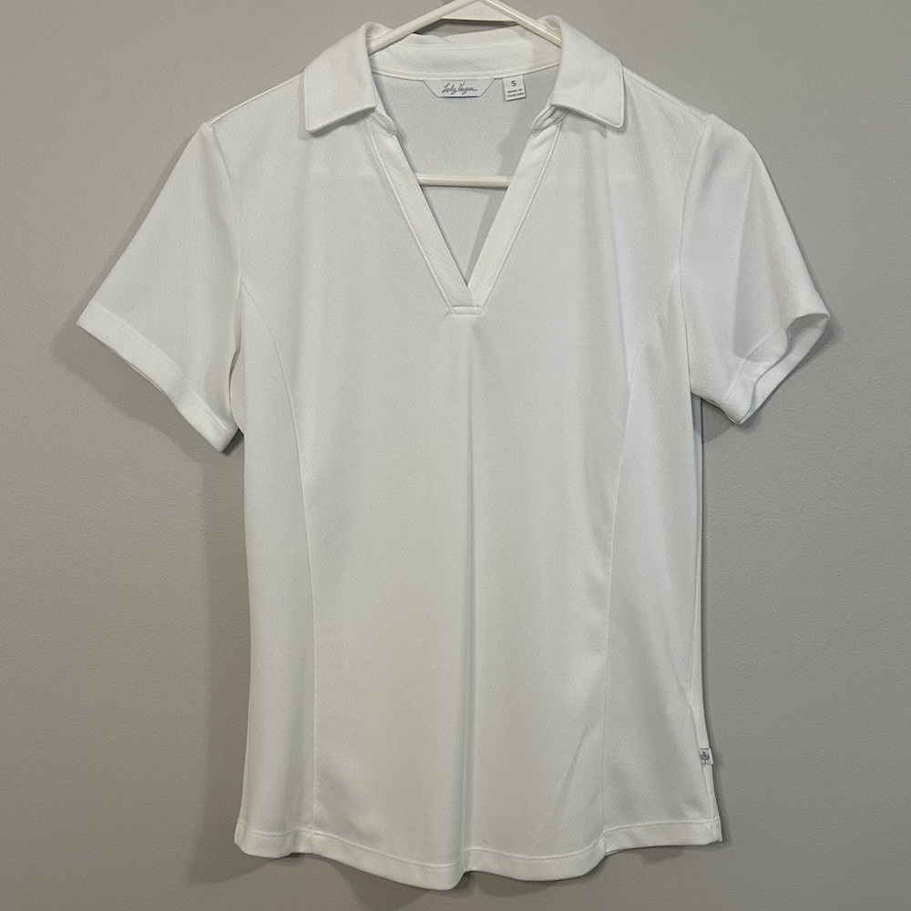 Lady Hagen Golf White Short Sleeve Polo